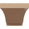 Ekena Millwork 8"W x 16"D x 8"H Wide Moab Rough Cedar Woodgrain TimberThane Corbel, Primed Tan CORUR08X16X08MOARCPR - alternate 2